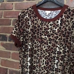 LuLaRoe Leopard Liv top